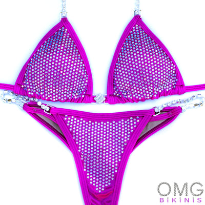 Baby Pink Competition Suit S/S | Clearance | Sample Sale | OMG Bikinis