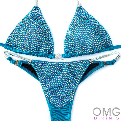 Steel Blue Competition Bikini | OMG Bikinis