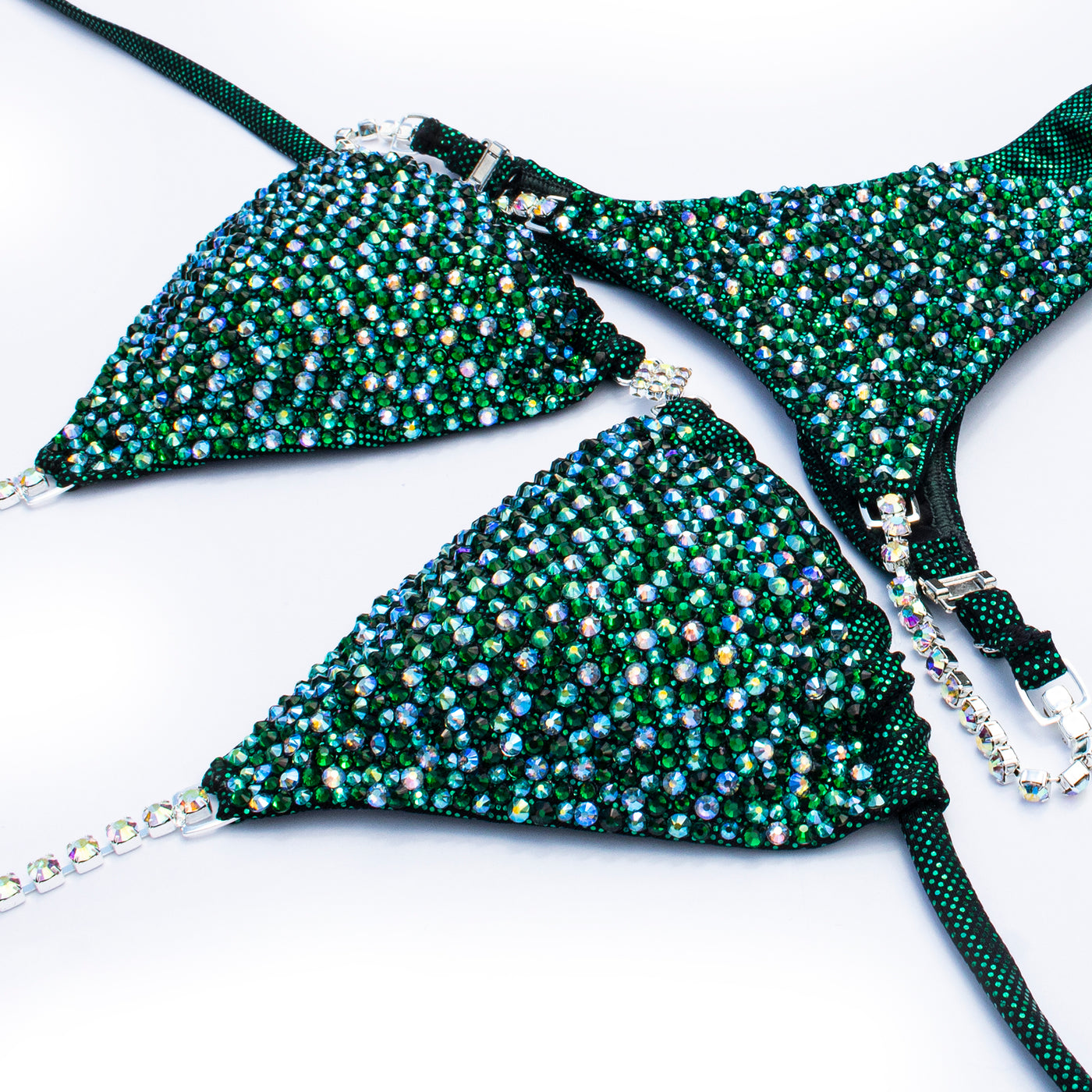 Green Foil Avatar Competition Bikini Made to Order Size & Cut Are Confirmed  After Order is Placed 1-week Delivery Option 