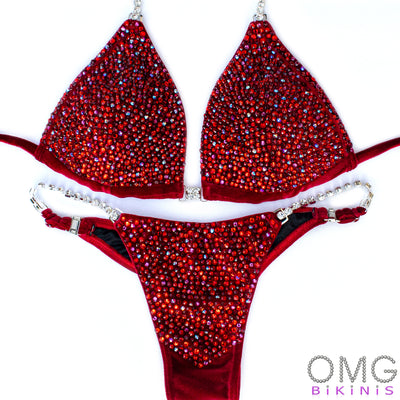 Red Velvet Scatter Competition Bikini | OMG Bikinis