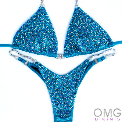 Aqua Blue Competition Bikini | OMG Bikinis