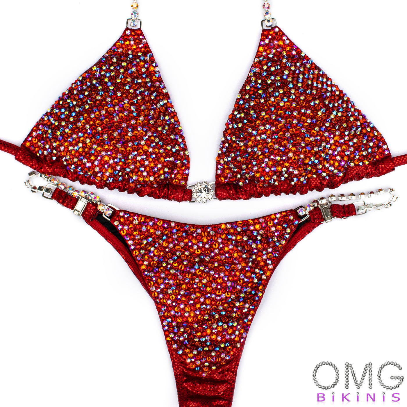 Volcanic Red Competition Bikini | OMG Bikinis
