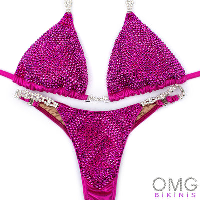 Metallic Fuchsia Competition Bikini | OMG Bikinis