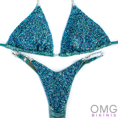Lush Zircon Competition Bikini L/S | Pre-Made Suits | OMG Bikinis