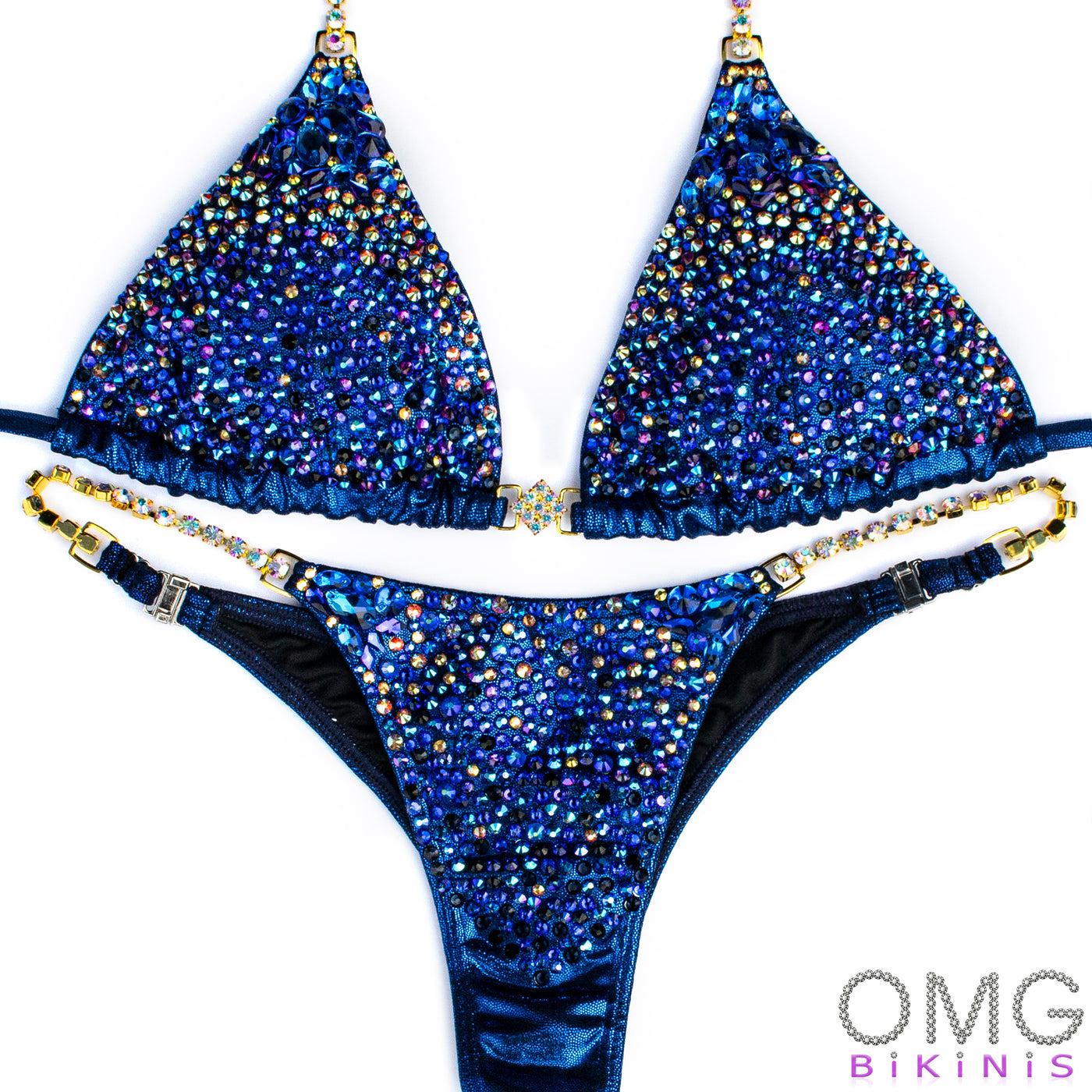 Lavish Sapphire Competition Bikini S/XS | Pre-Made Suits | OMG Bikinis
