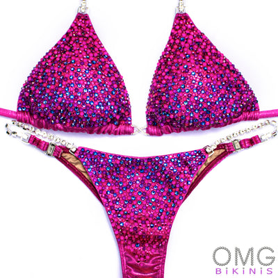 Raspberry Macaron Competition Bikini S/S | Pre-Made Suits | OMG Bikinis