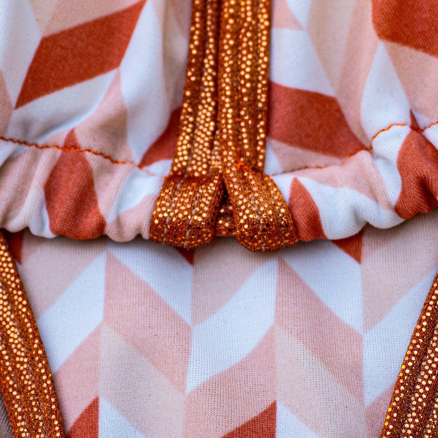 Tangerine Print Posing Suit S/S | Clearance | OMG Bikinis
