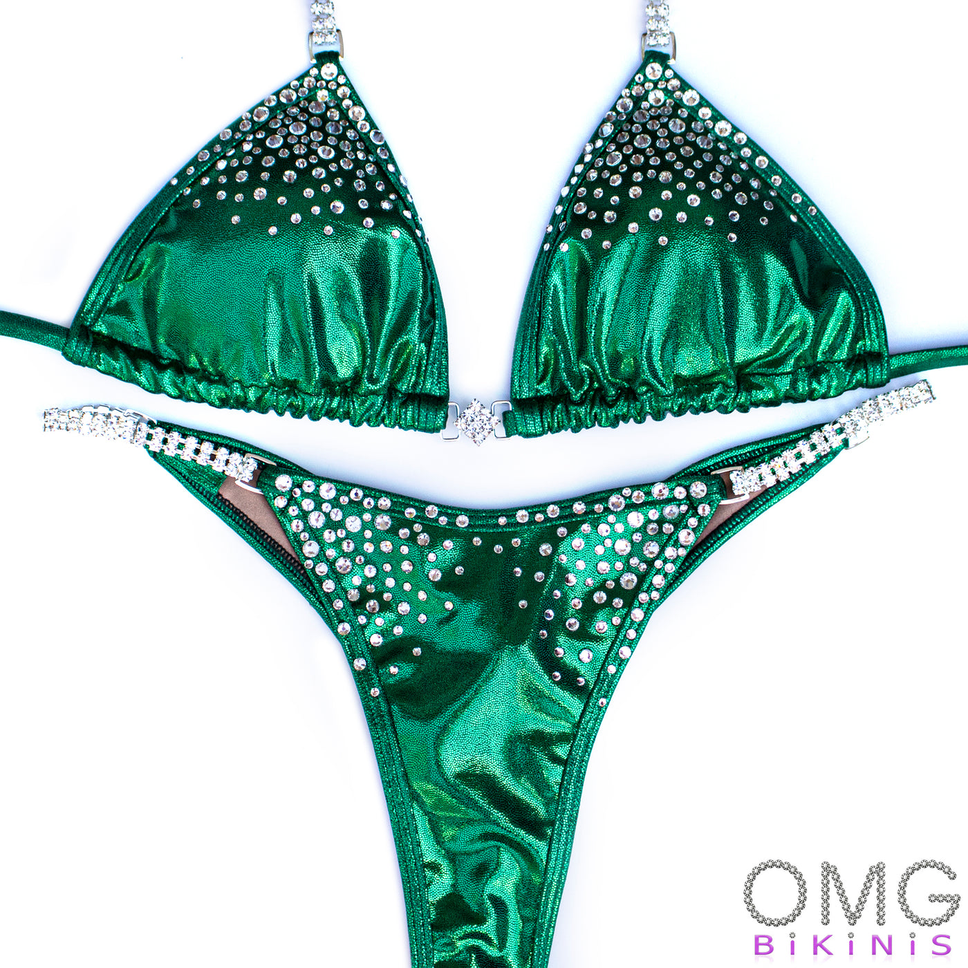 Light Clear Scatter Competition Suit | Choice of Color | OMG Bikinis