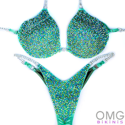 Mermaid Green Competition Bikini | OMG Bikinis