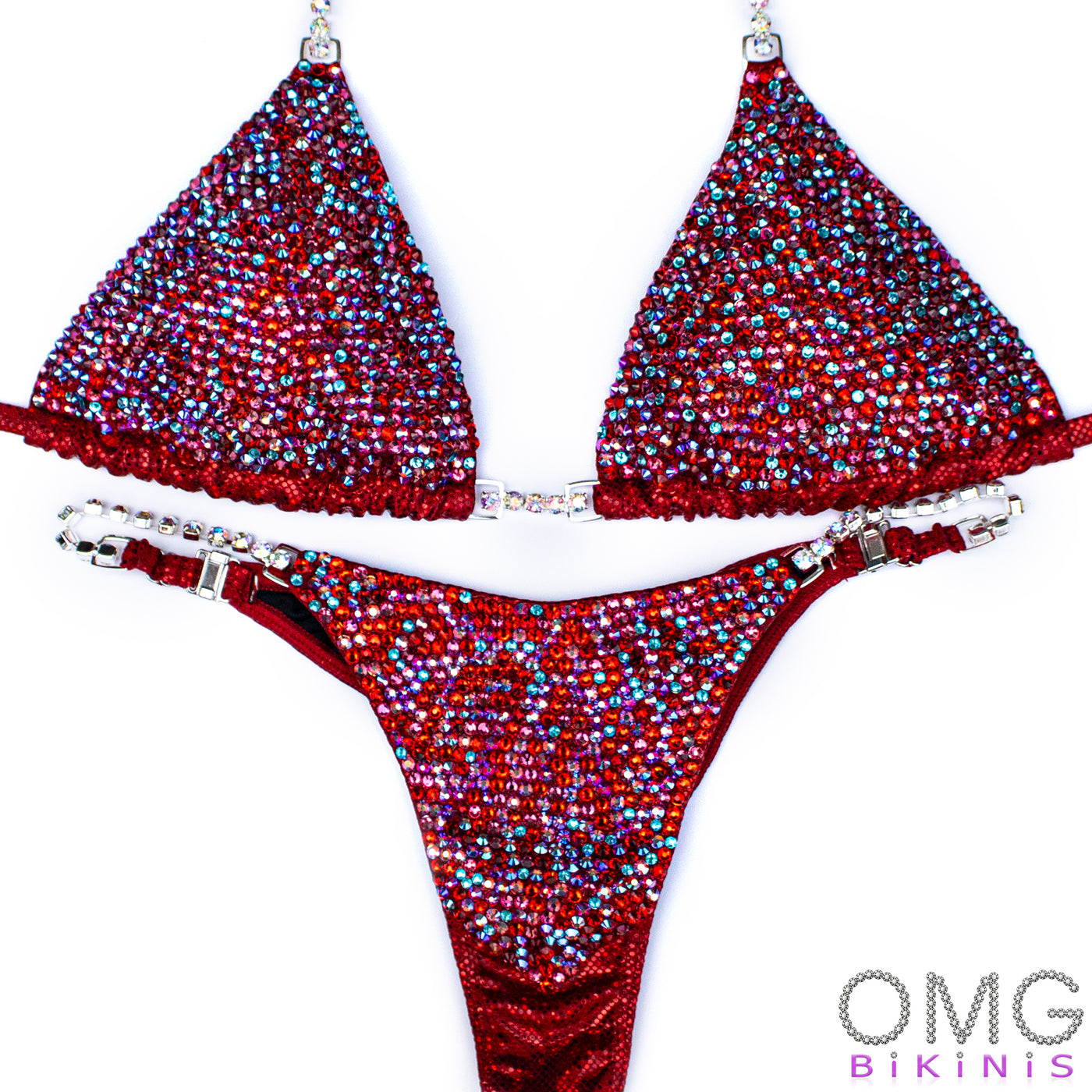 Icy Red Competition Bikini | OMG Bikinis