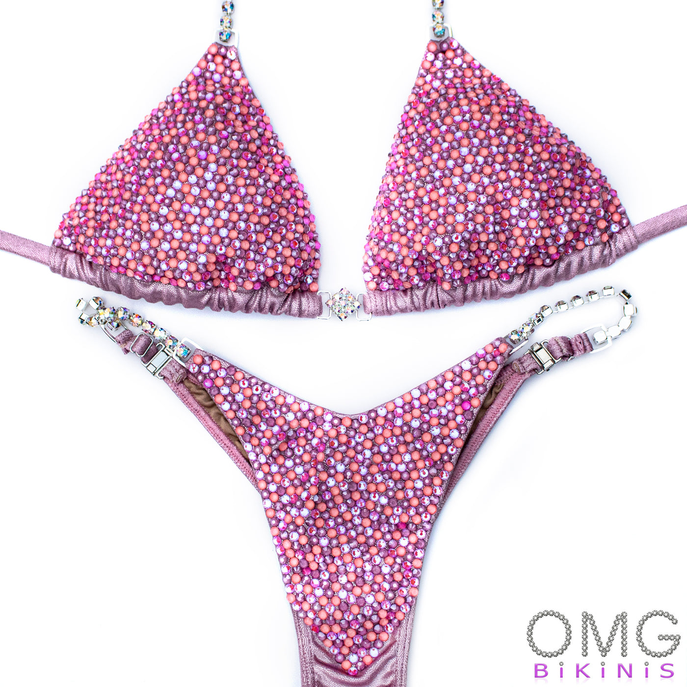 Salmon Pink Competition Bikini | OMG Bikinis