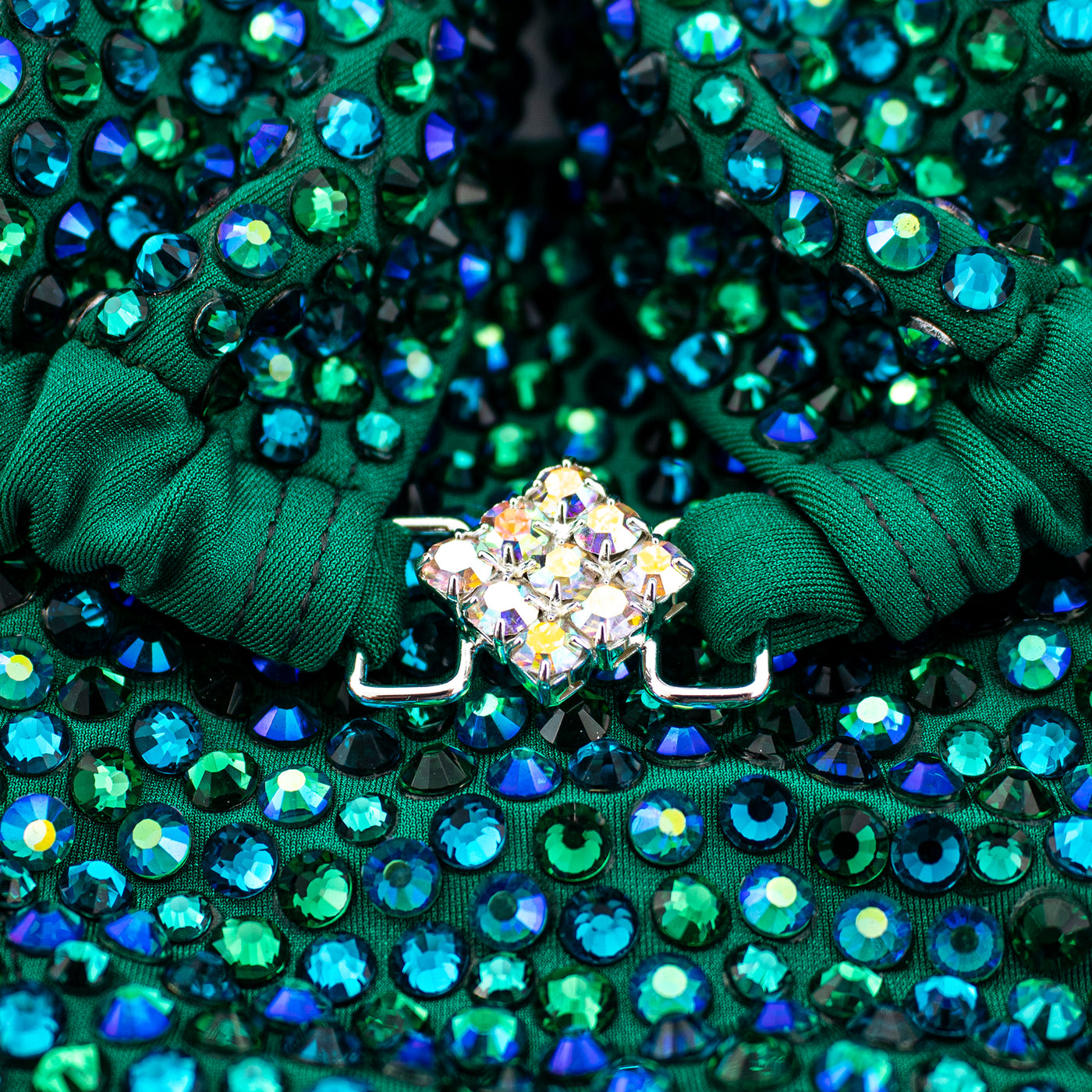 Emerald Sparkle Tricot Competition Bikini M/S | Pre-Made Suits | OMG Bikinis