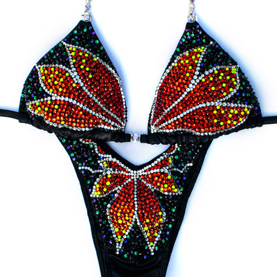 Passion Flower Figure/WPD Competition Suit S/S | OMG Bikinis Rentals