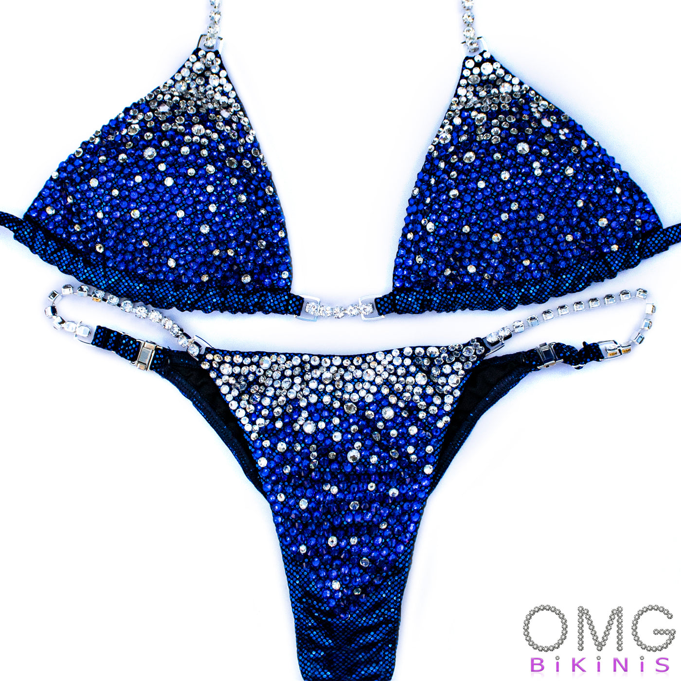 Sapphire Gradient Bikini S/S | Pre-Made Suits | OMG Bikinis