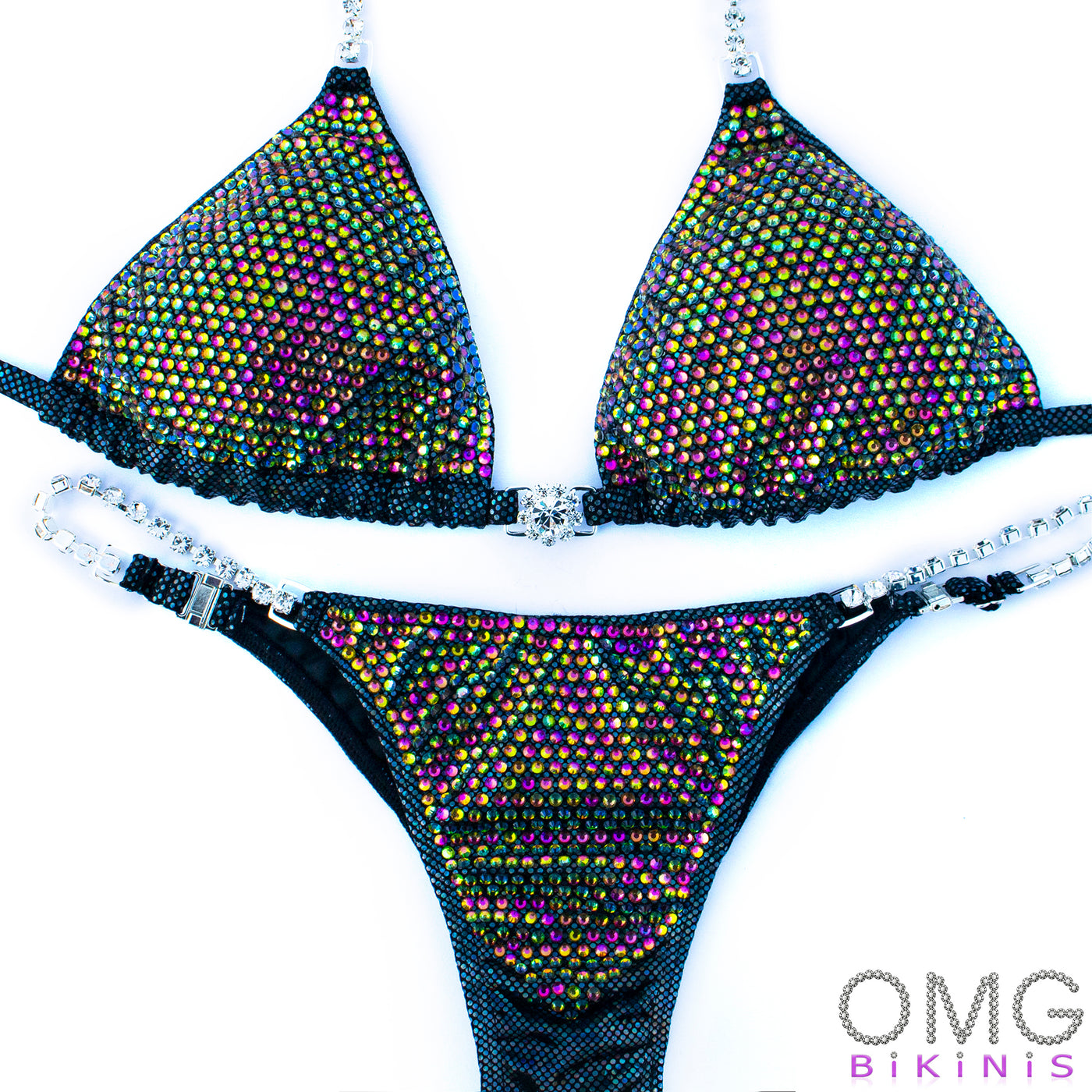 Crystal Volcano Competition Bikini S/S | Pre-Made Suits | OMG Bikinis