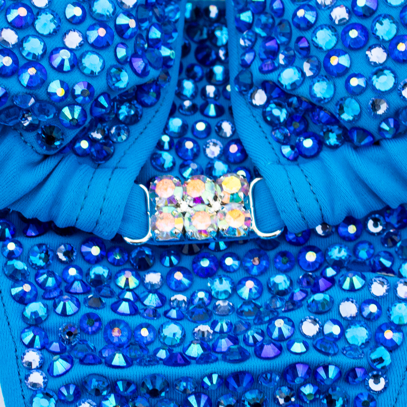 Turquoise Tricot Competition Bikini S/S | Pre-Made Suits | OMG Bikinis