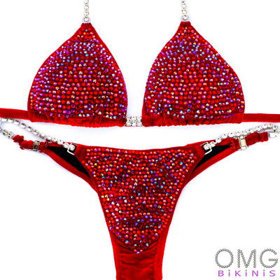 Poppy Red Competition Bikini | OMG Bikinis