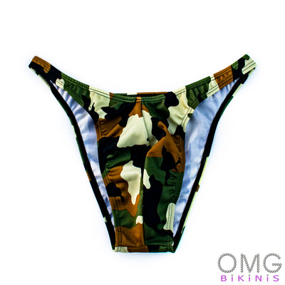 Men's Bodybuilding Posing Suit, Camo Print, Size M | Posing Trunks | OMG Bikinis