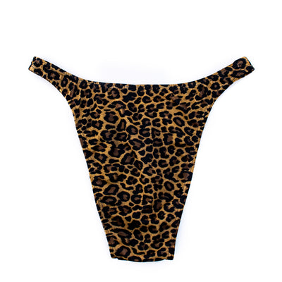Men's Bodybuilding Posing Suit, Leopard Print, Size M | Posing Trunks | OMG Bikinis