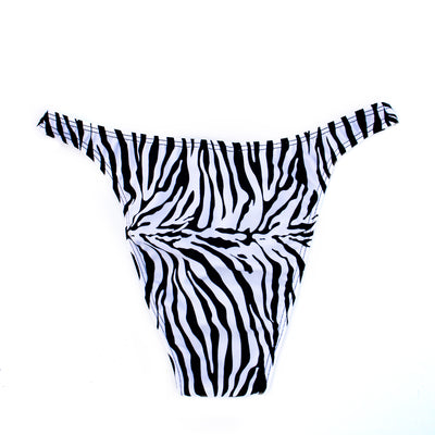 Men's Bodybuilding Posing Suit, Zebra Print | Posing Trunks | OMG Bikinis