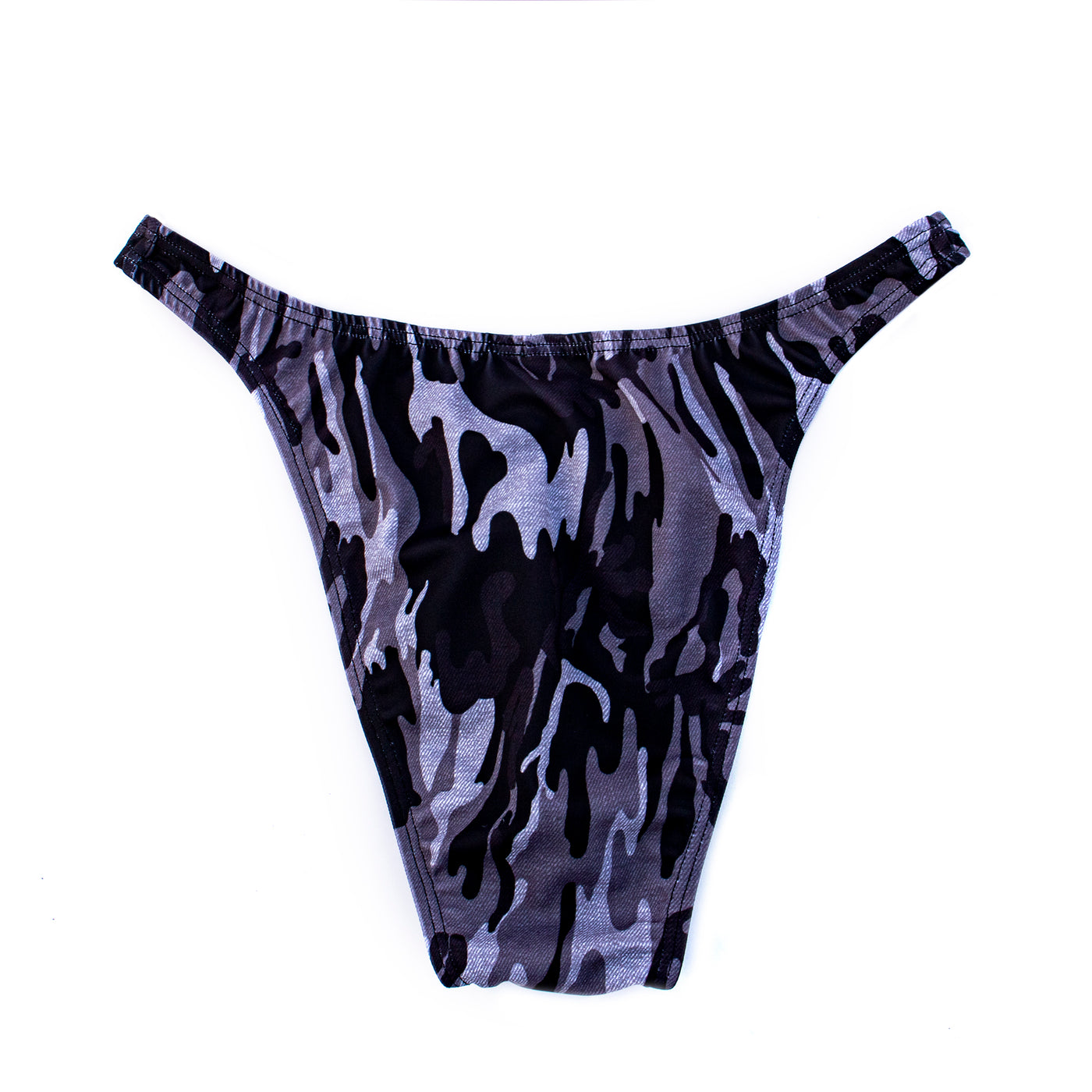 Men's Bodybuilding Posing Suit, Grey Camo, Size M | Posing Trunks | OMG Bikinis