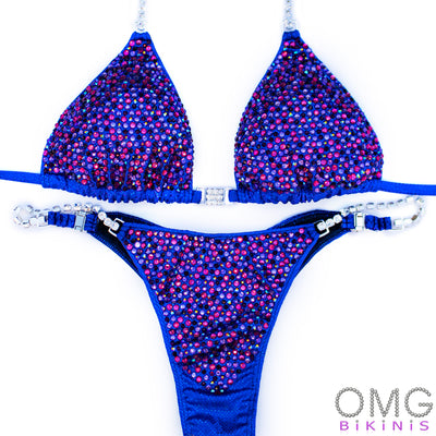 Royal Cranberry Competition Bikini M/S | Pre-Made Suits | OMG Bikinis