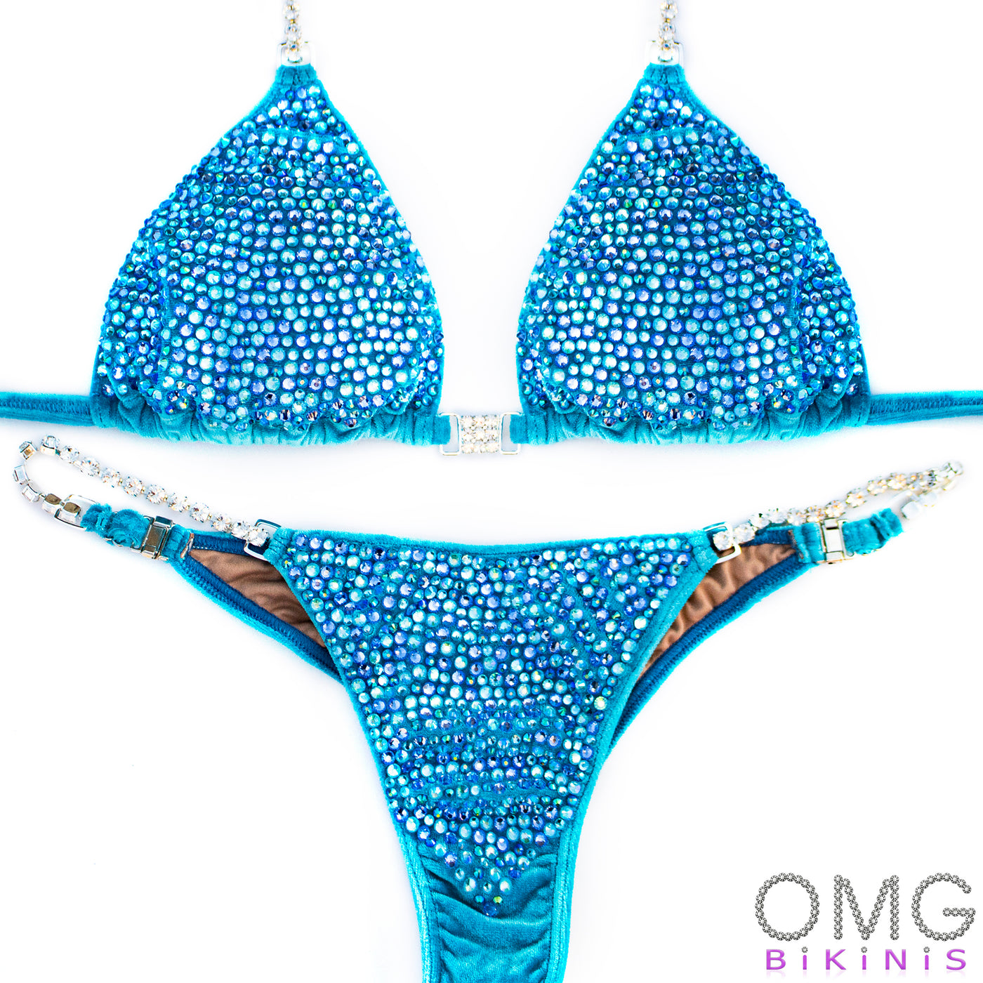 Azure Competition Suit S/S | Pre-Made Suits | OMG Bikinis
