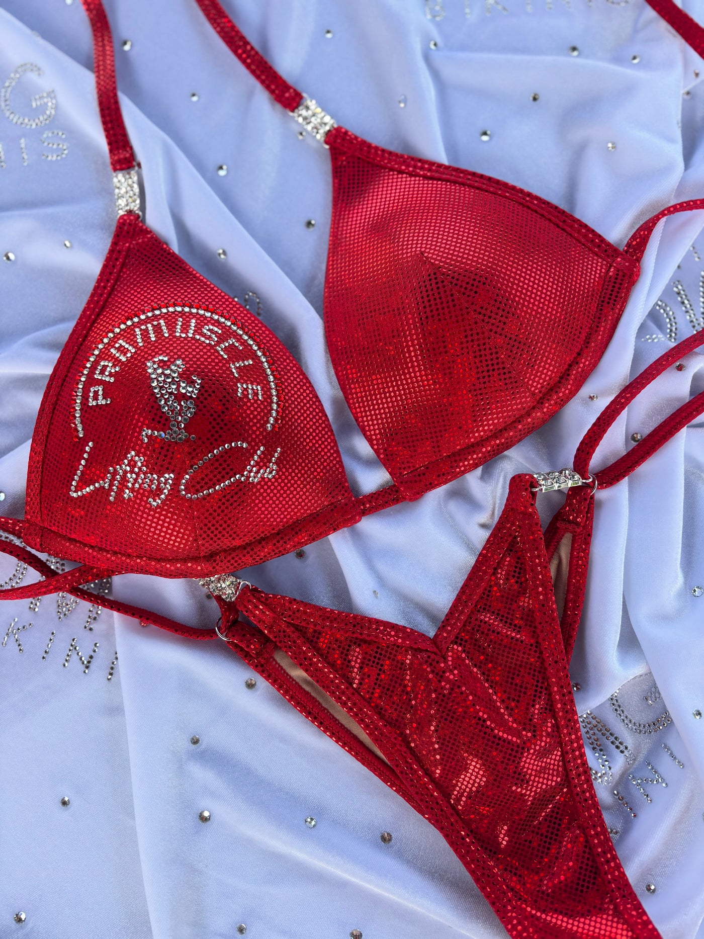 Team Logo Figure Posing Suit | Customized Bikini | NPC/IFBB Practice Suit