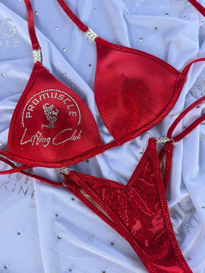 Team Logo Figure Posing Suit | Customized Bikini | NPC/IFBB Practice Suit