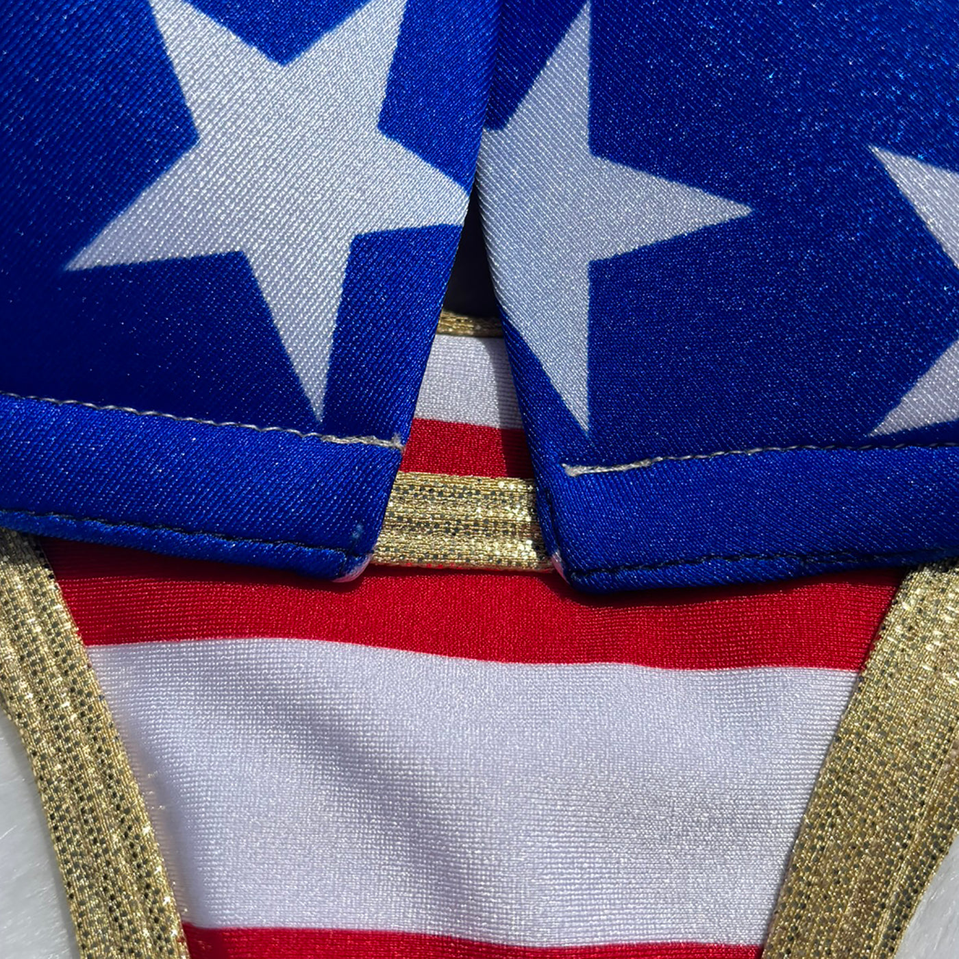American Flag Posing Suit | Scrunch Butt Bikini | NPC/IFBB Practice Suit