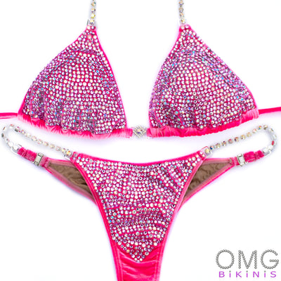 Flamingo Pink Competition Bikini | OMG Bikinis