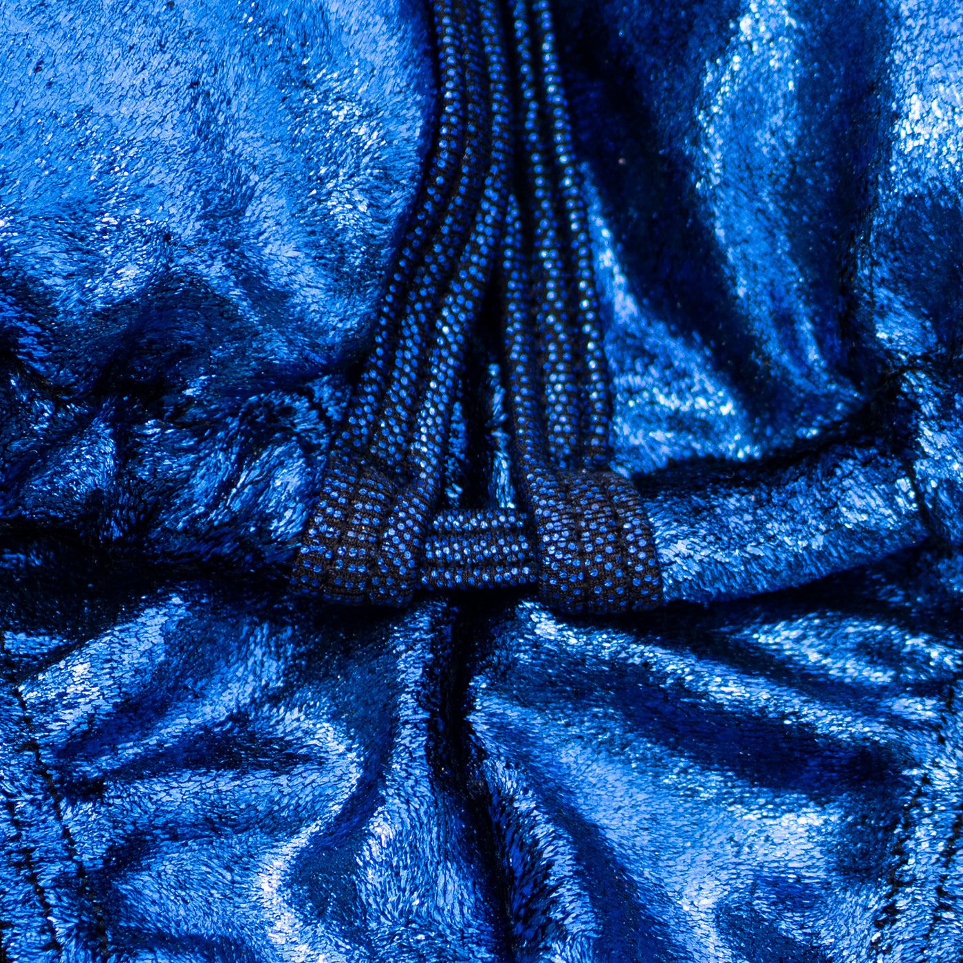 Blue Metallic Velvet Figure Posing Suit | NPC/IFBB Figure Practice Suit