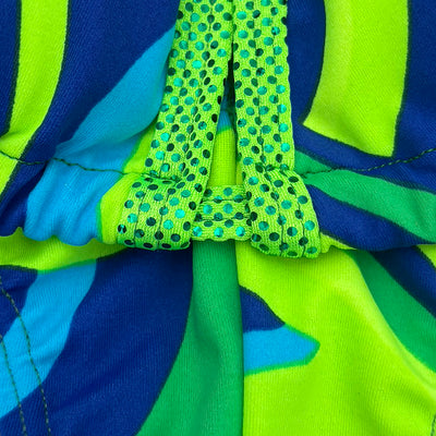 Lime Green Paisley Posing Suit | NPC/IFBB Figure/WPD Practice Suit | OMG Bikinis