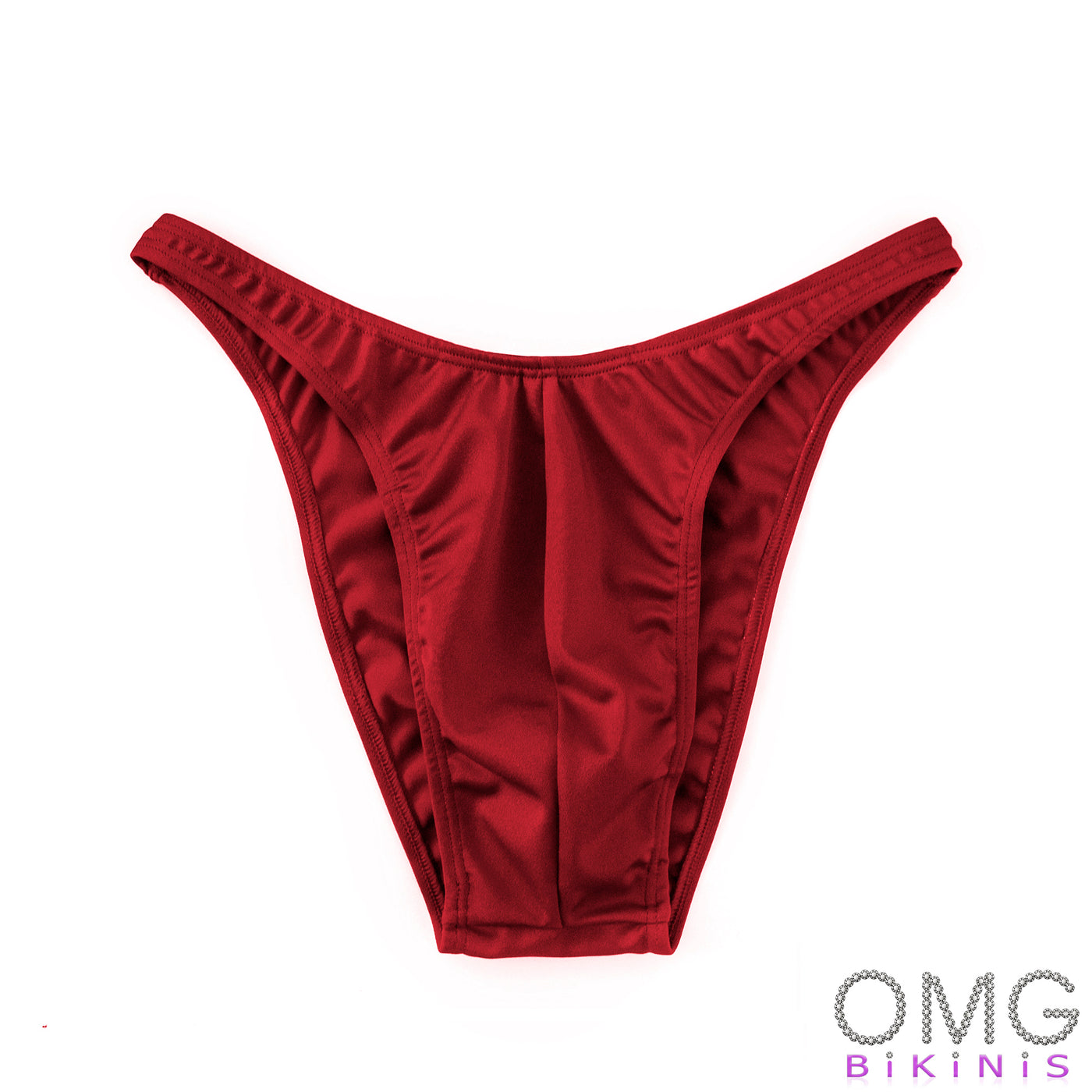 Men's Bodybuilding Posing Suit, Burgundy Tricot | Ships Tomorrow