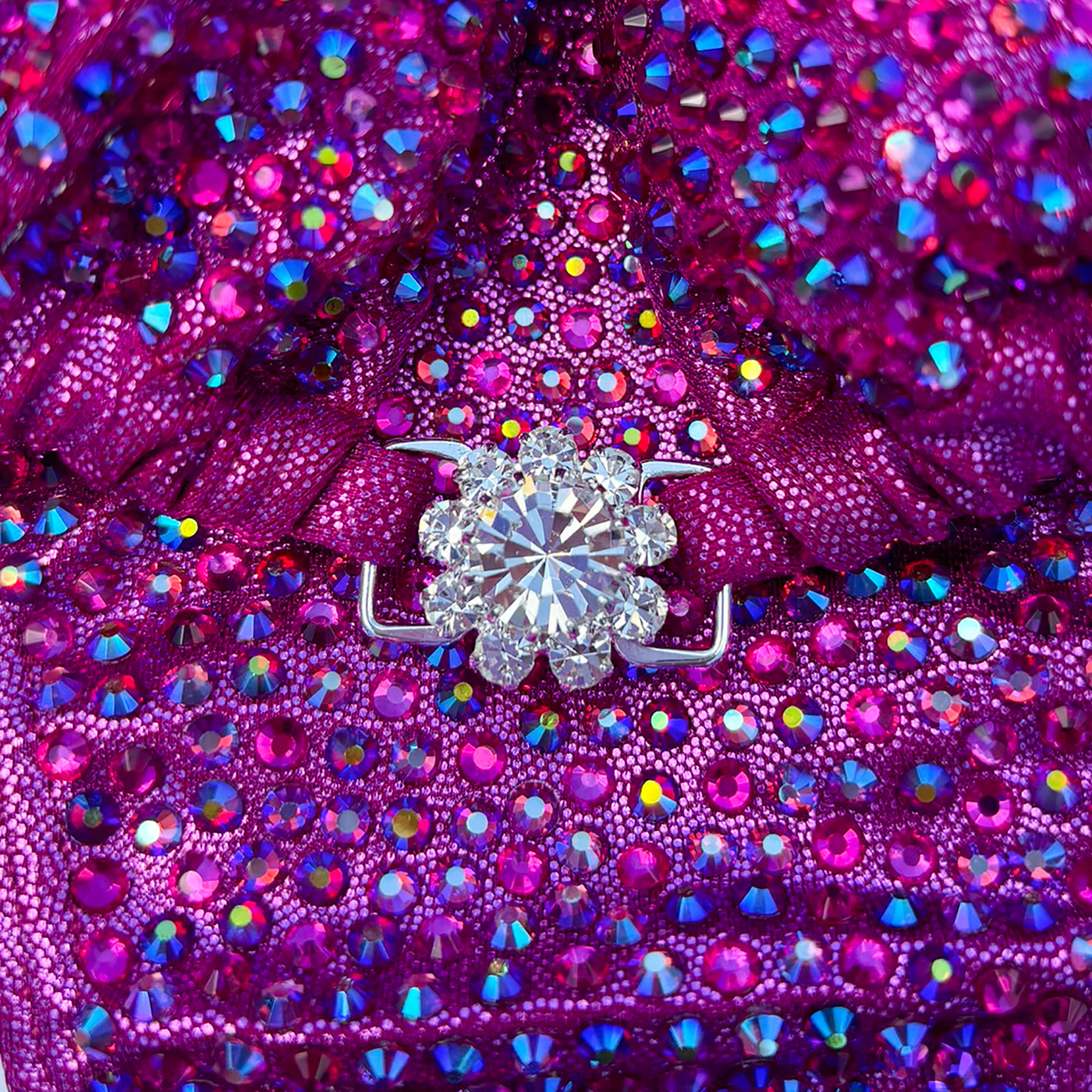 Magenta Sparkle Competition Suit S/S | Pre-Made Suits | OMG Bikinis