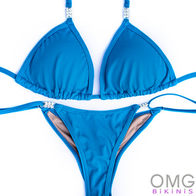 Matte Turquoise Posing Suit M/S | Clearance | OMG Bikinis