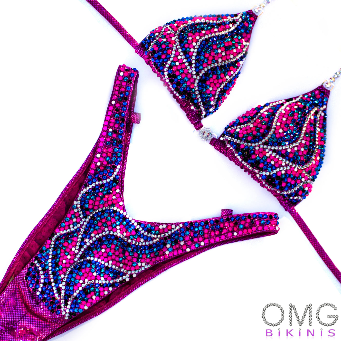 Neon Flames Figure/WPD Competition Suit | OMG Bikinis