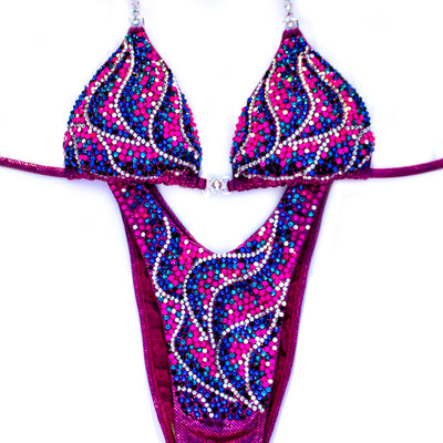 Neon Flames Figure/WPD Competition Suit | OMG Bikinis