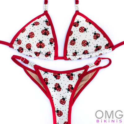 Ladybugs Posing Suit | Scrunch Butt Bikini | NPC/IFBB Practice Suit