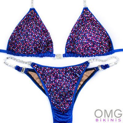 Royal Cranberry Competition Bikini M/S | Pre-Made Suits | OMG Bikinis