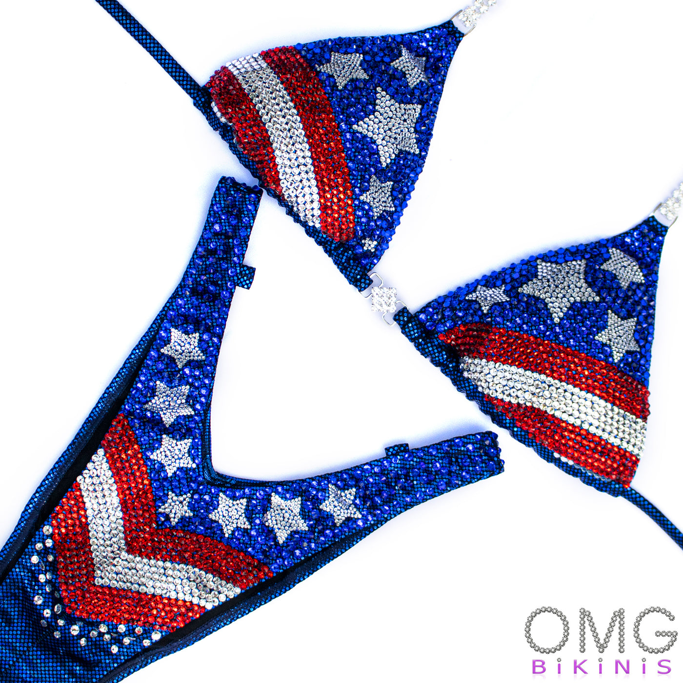 American Flag Figure/WPD Competition Suit | OMG Bikinis