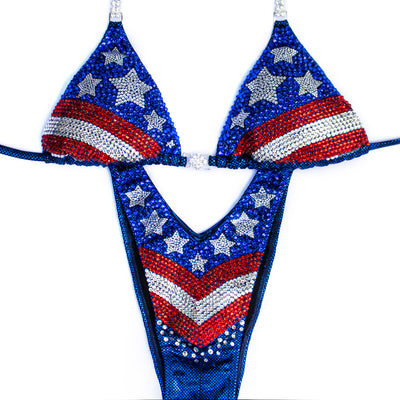 American Flag Figure/WPD Competition Suit | OMG Bikinis