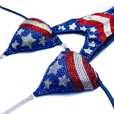 American Flag Figure/WPD Competition Suit | OMG Bikinis