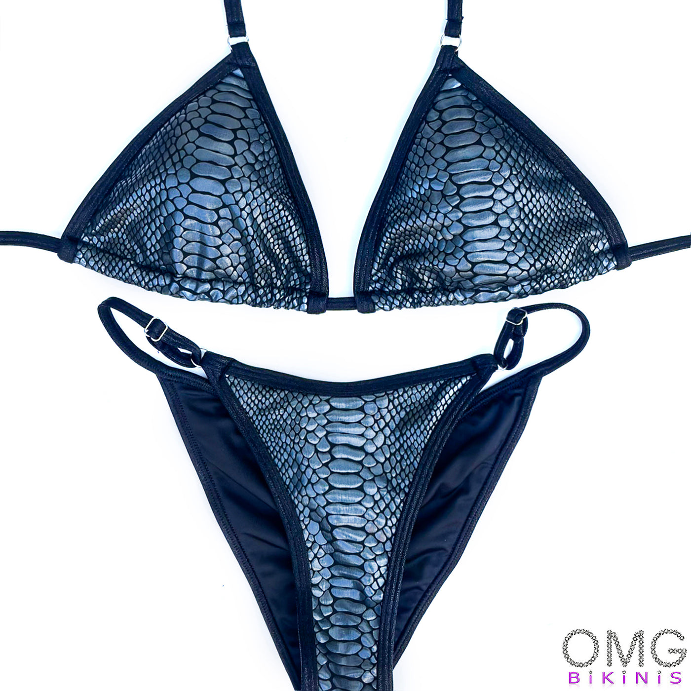 Black Snake Posing Suit S/M | Clearance | OMG Bikinis