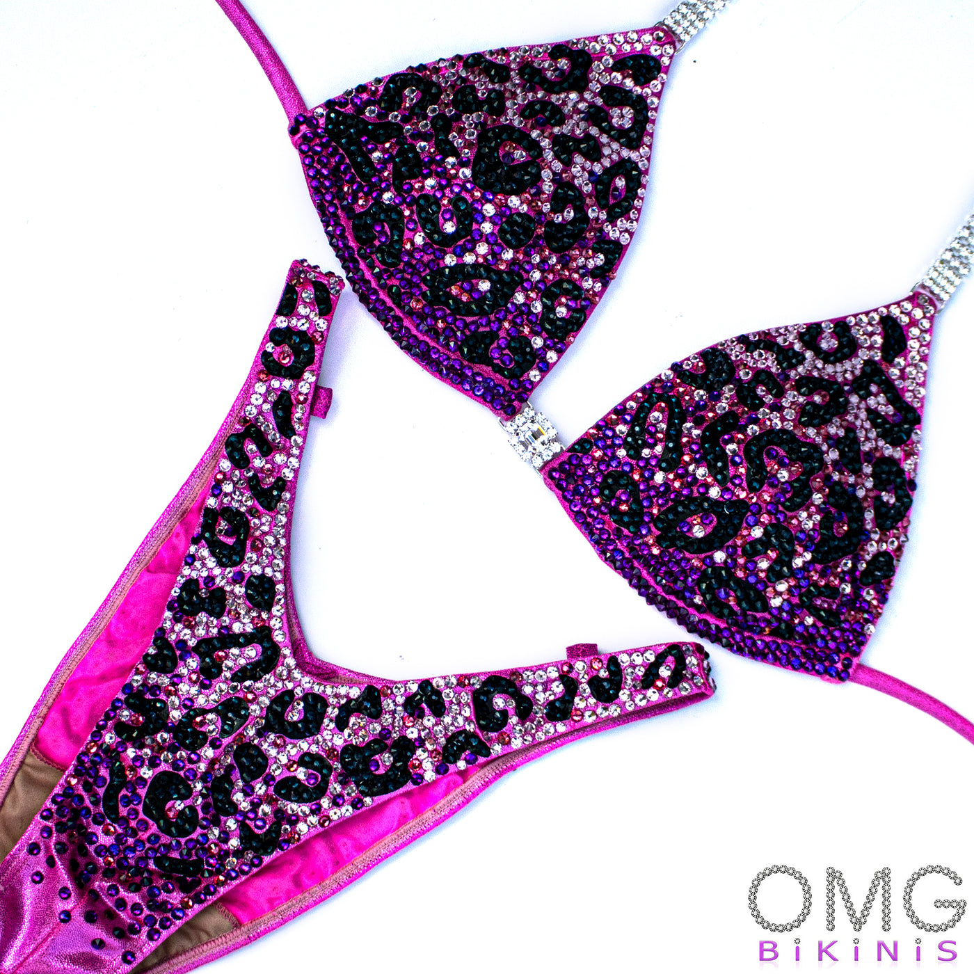 Pink Cheetah Figure/WPD Competition Suit | OMG Bikinis