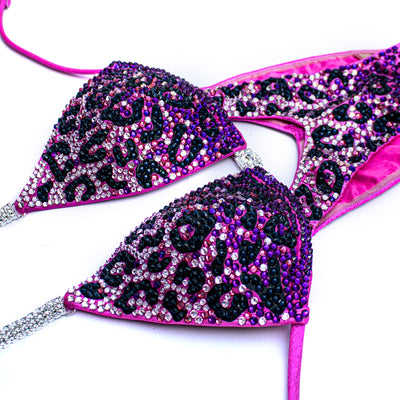 Pink Cheetah Figure/WPD Competition Suit | OMG Bikinis