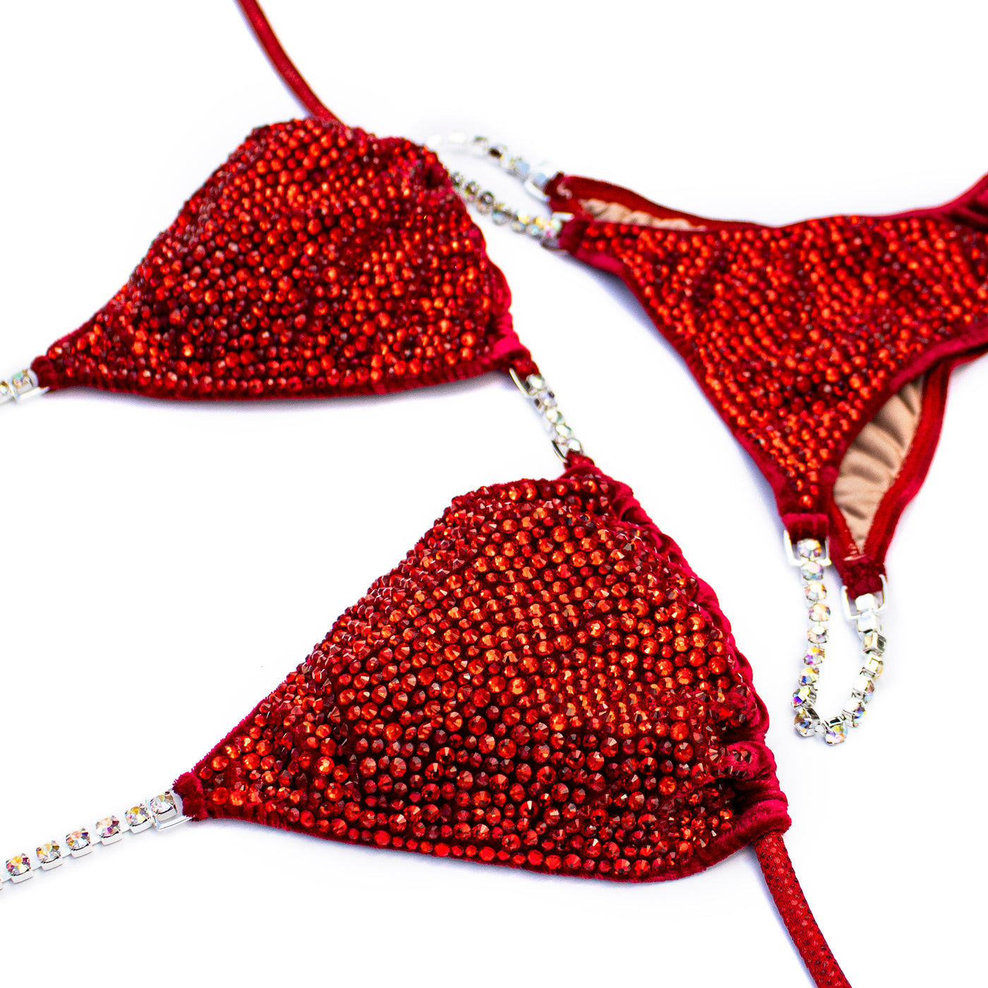 Siam on Deep Red Velvet Competition Bikini | OMG Bikinis