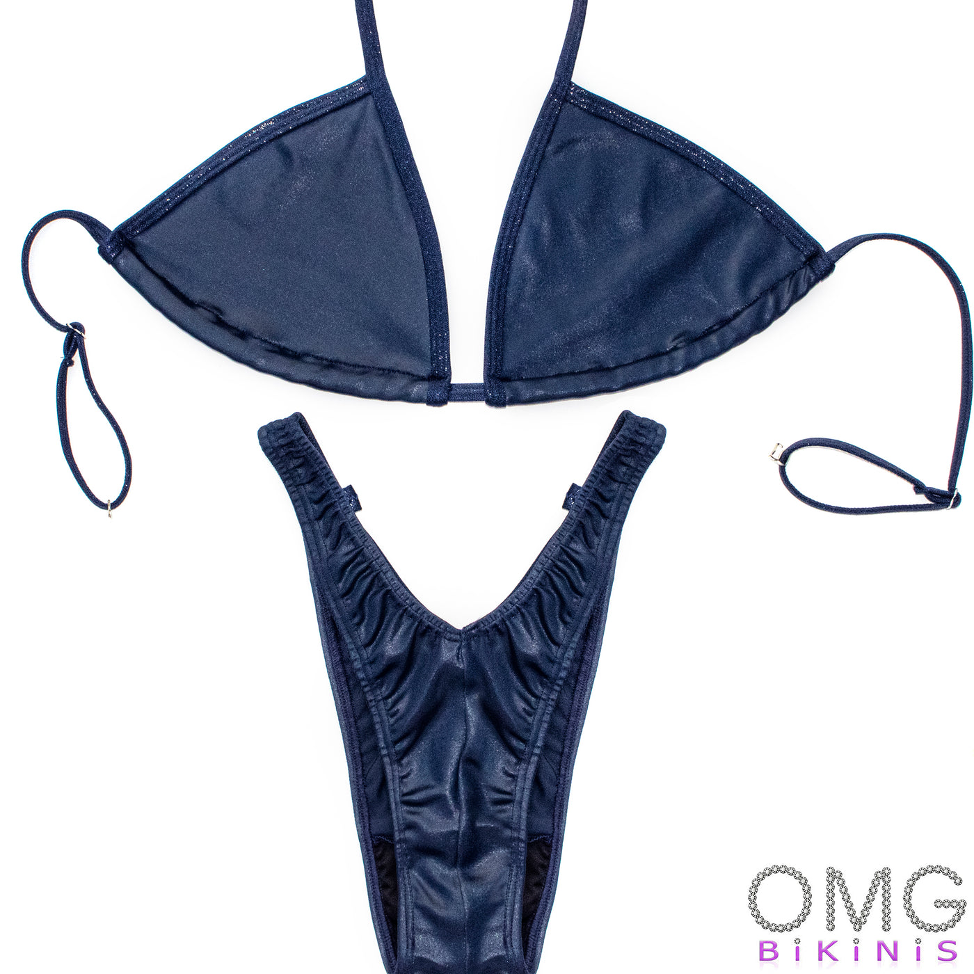 Navy Blue Figure Posing Suit | Clearance | OMG Bikinis