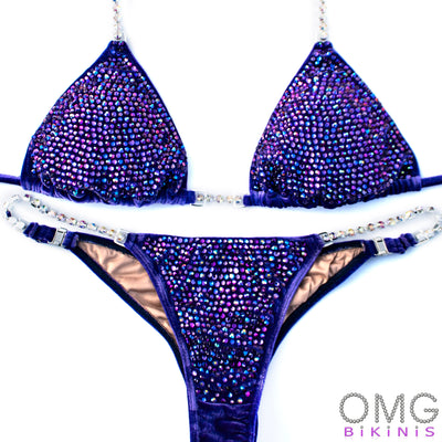 Iris Velvet Competition Suit M/M | Pre-Made Suits | OMG Bikinis