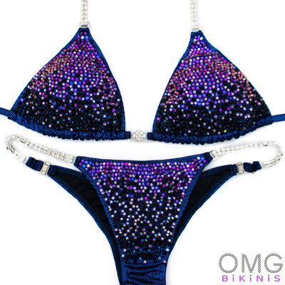 Purple Starfall Competition Suit M/M | Pre-Made Suits | OMG Bikinis